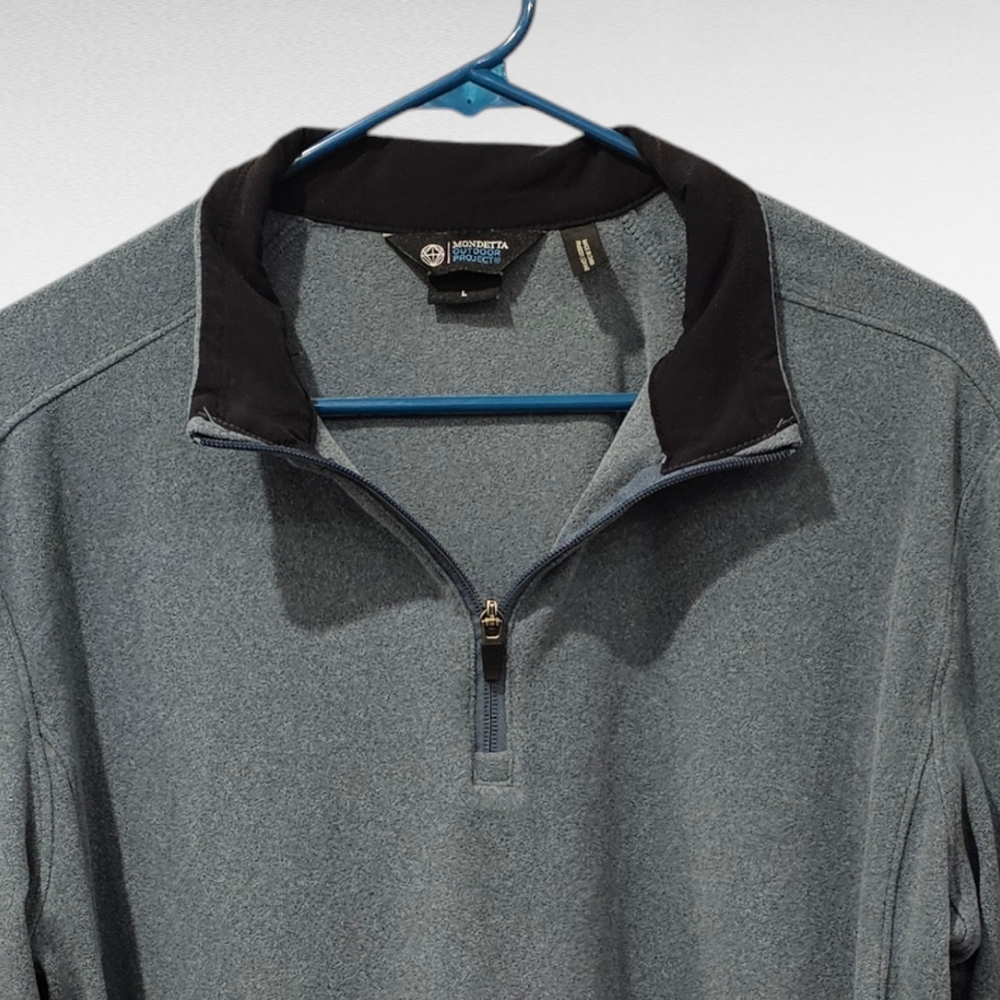 Mondetta Outdoor Project Men's 1/4 Zip Fleece Pullover Size Large - Picture 2 of 9